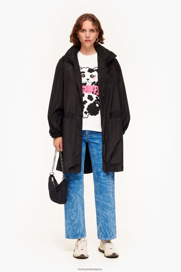 vêtements Bimba Y Lola t-shirt ours panda blanc HV4486279