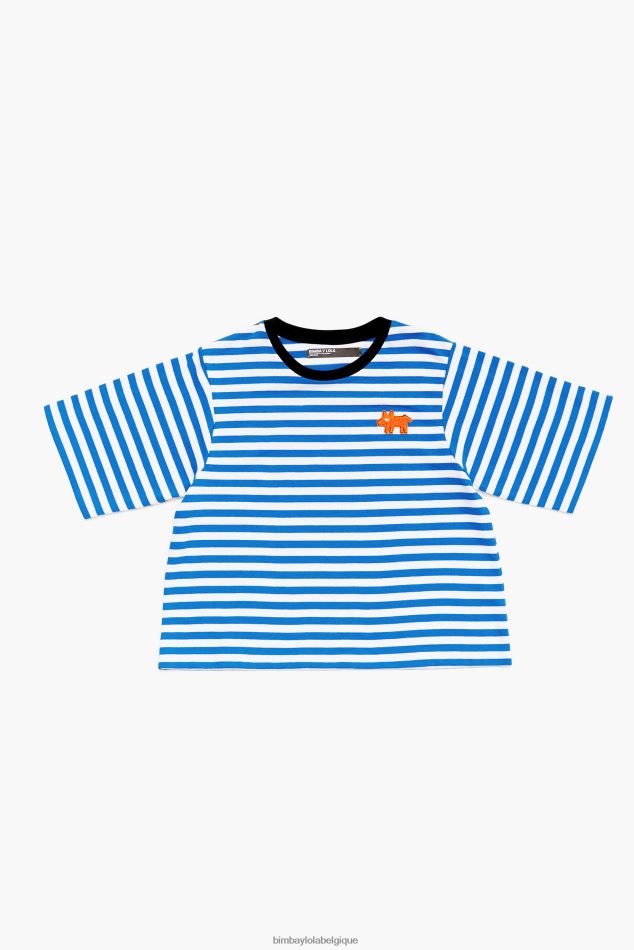 vêtements Bimba Y Lola t-shirt rayé pour chien bleu HV4486254