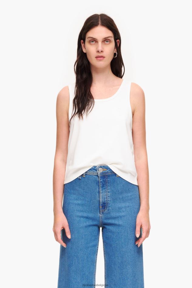 vêtements Bimba Y Lola t-shirt sans manches ponte di roma Ivoire HV4486289