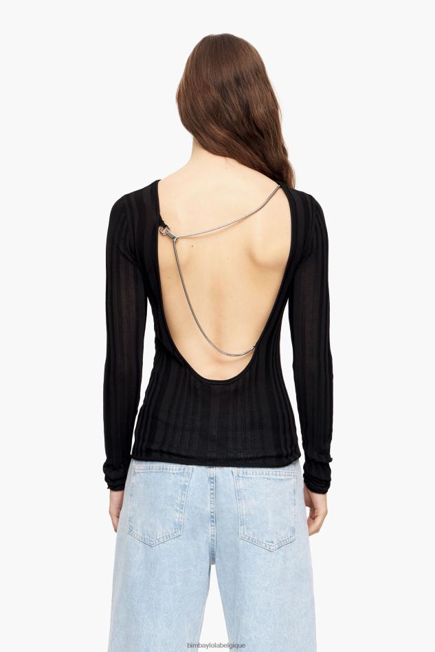 vêtements Bimba Y Lola pull ajusté noir HV4486384