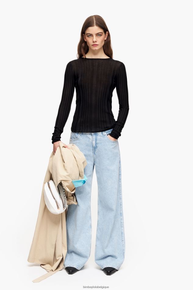 vêtements Bimba Y Lola pull ajusté noir HV4486384