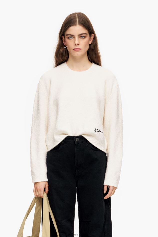 vêtements Bimba Y Lola pull en coton écru HV4486375