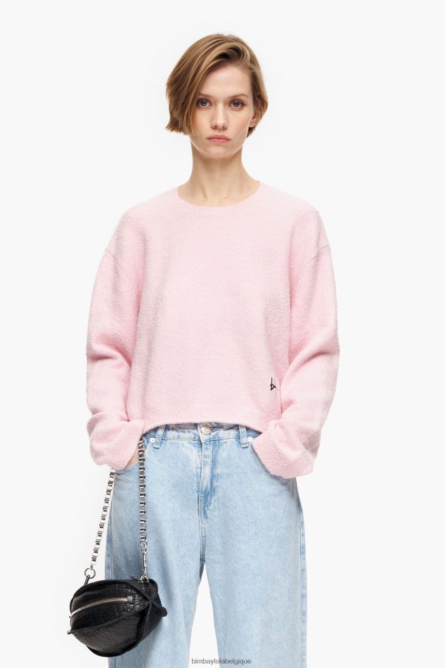 vêtements Bimba Y Lola pull en coton rose HV4486376