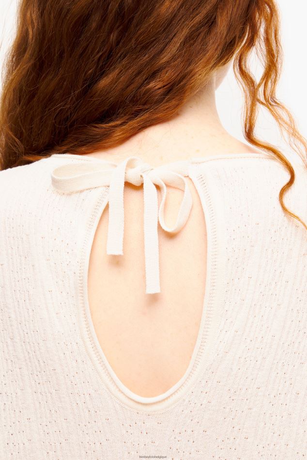 vêtements Bimba Y Lola pull en tricot écru HV4486357